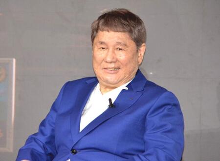 　「ＳＣＯグループ　新ＣＭ発表会」に登場した北野武氏