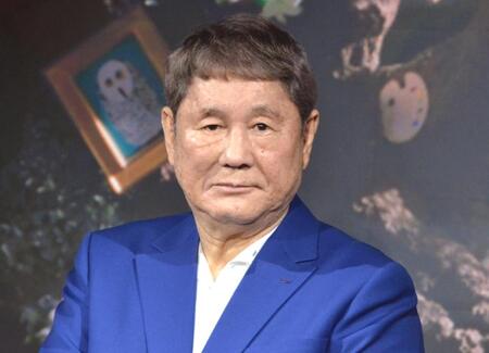 　「ＳＣＯグループ　新ＣＭ発表会」に登場した北野武氏