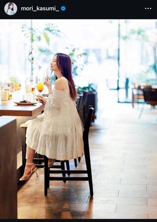 　森香澄のインスタグラム＠ｍｏｒｉ＿ｋａｓｕｍｉ＿から