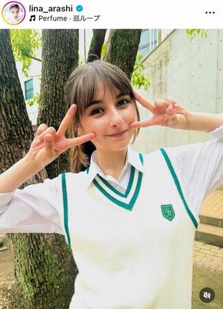 　嵐莉菜のインスタグラム＠ｌｉｎａ＿ａｒａｓｈｉより 