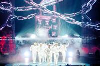 　ＮＥＸＺの（左から）ＳＯ　ＧＥＯＮ、ＴＯＭＯＹＡ、ＨＡＲＵ、ＹＵＫＩ、ＨＹＵＩ、ＳＥＩＴＡ、ＹＵ（撮影：田中聖太郎）