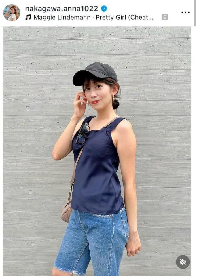 　中川安奈のインスタグラム＠ｎａｋａｇａｗａ．ａｎｎａ１０２２より