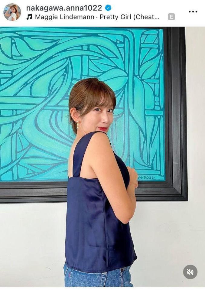 　中川安奈のインスタグラム＠ｎａｋａｇａｗａ．ａｎｎａ１０２２より