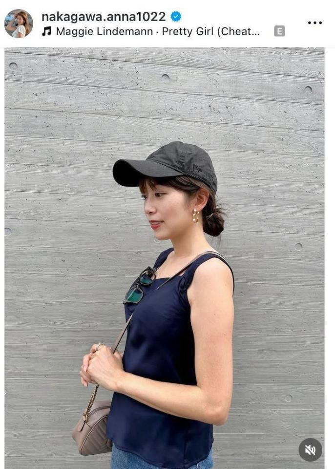 中川安奈のインスタグラム＠ｎａｋａｇａｗａ．ａｎｎａ１０２２より