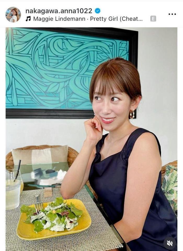 中川安奈のインスタグラム＠ｎａｋａｇａｗａ．ａｎｎａ１０２２より