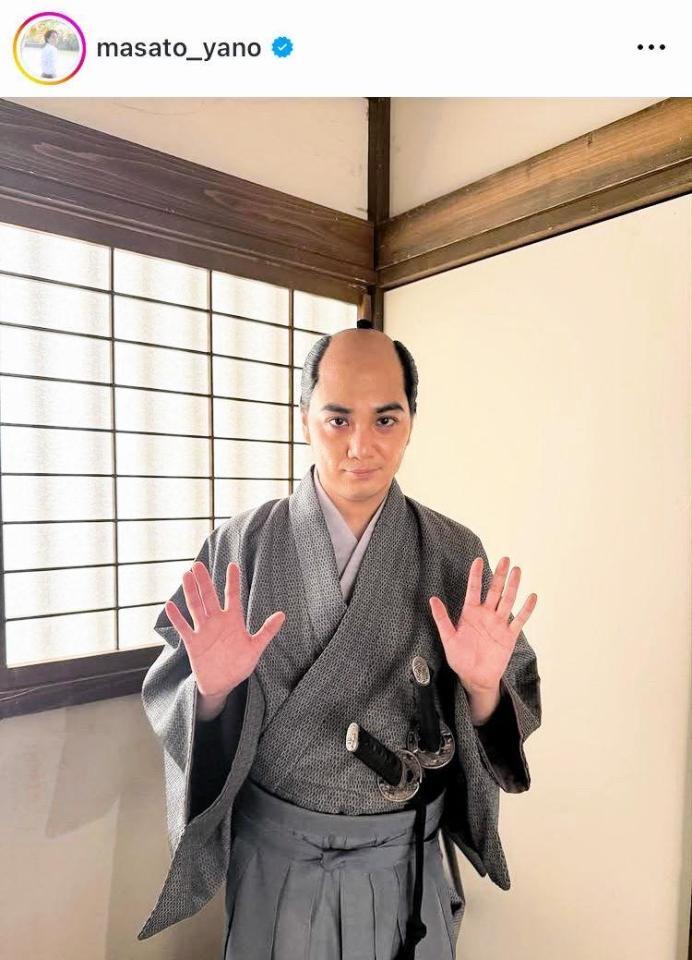 　どこか不気味…丈右衛門だった男。矢野聖人のインスタグラム＠ｍａｓａｔｏ＿ｙａｎｏより