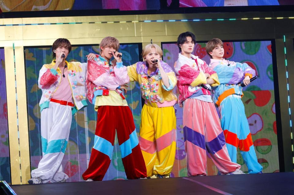 　ツアーファイナルを迎えたＭ！ＬＫ。（左から）山中柔太朗、曽野舜太、吉田仁人、佐野勇斗、塩﨑太智