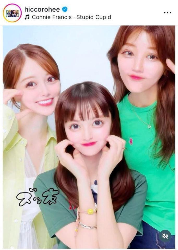 元乃木坂メンバーとプリクラをぱちり。ヒコロヒーのインスタグラム＠ｈｉｃｃｏｒｏｈｅｅより