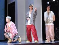 　イベントに登場したＮＥＷＳの（左から）増田貴久、小山慶一郎、加藤シゲアキ（撮影・佐々木彰尚）