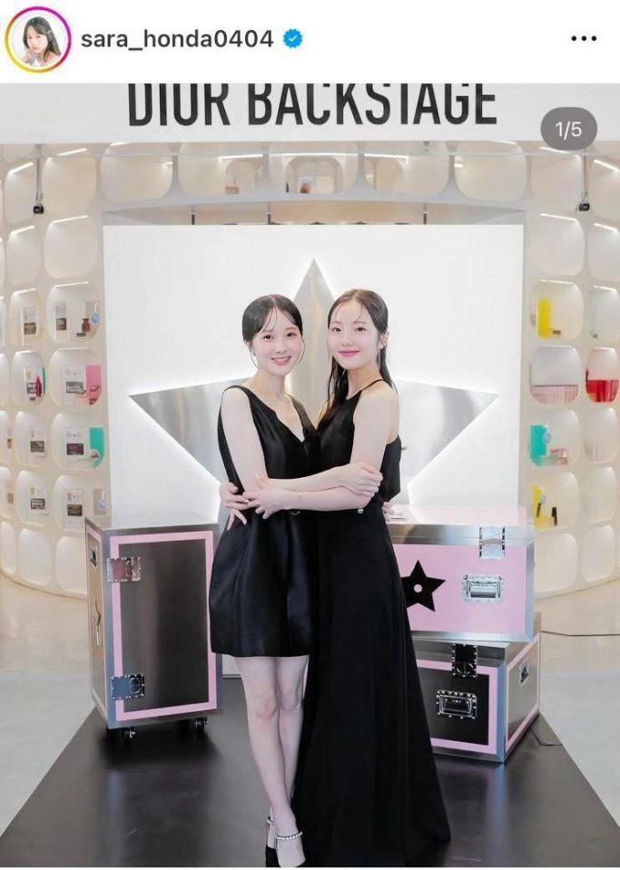 　本田紗来のインスタグラム＠ｓａｒａ＿ｈｏｎｄａ０４０４より 