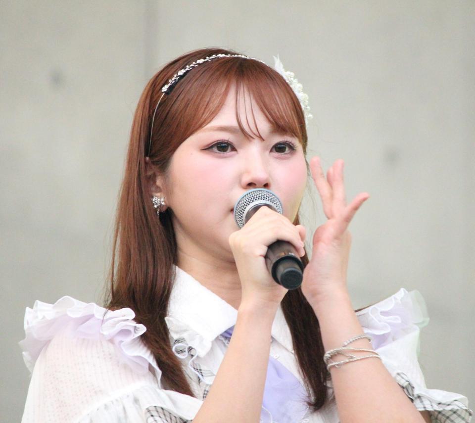 　涙を流したＨＫＴ４８の山内祐奈