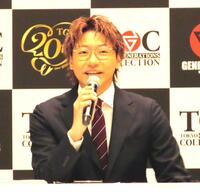 　会見で意気込みを語るＧＥＮＥＲＡＴＩＯＮＳの小森隼