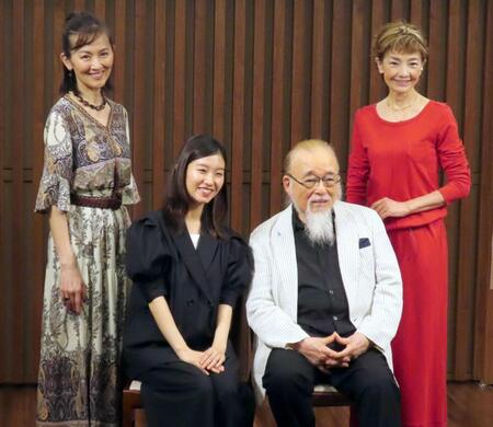 　（左から）大沢逸美、敷村珠夕、横内正、一色采子