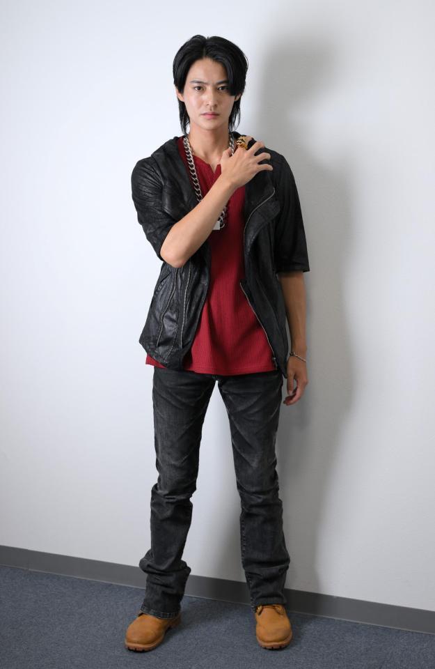 　「ナンバーワン戦隊ゴジュウジャー」でゴジュウウルフ／遠野吠役を演じ、注目を集める冬野心央（撮影・伊藤笙子）