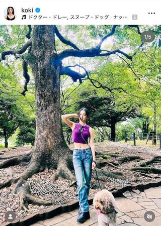 　６月２６日付のＫｏｋｉ，のインスタグラム＠ｋｏｋｉより 