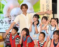 　イベントを満喫する杉浦太陽（撮影・高部洋祐）