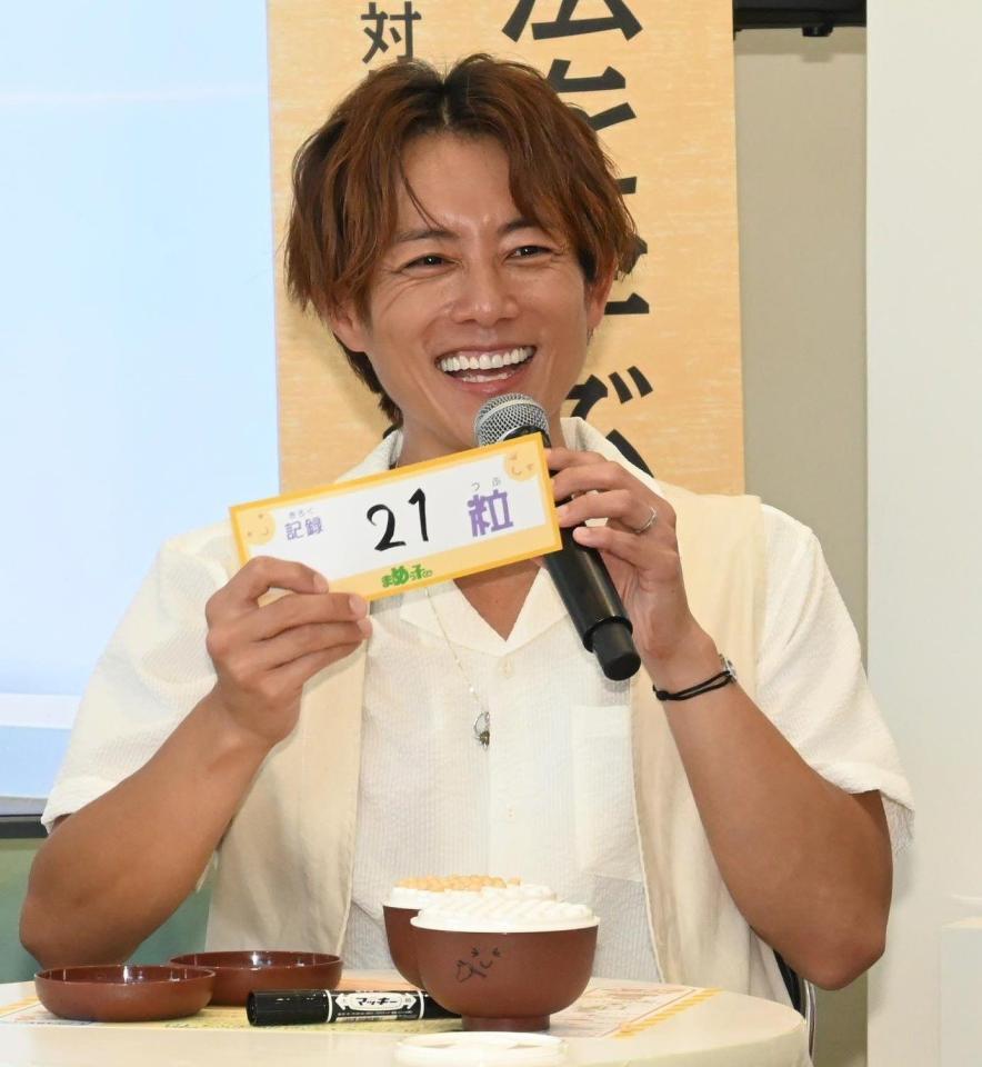 　イベントを満喫する杉浦太陽（撮影・高部洋祐）