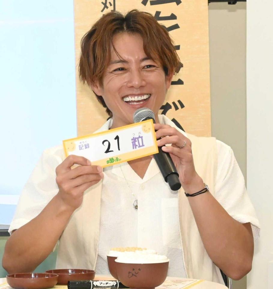 　イベントを満喫する杉浦太陽（撮影・高部洋祐）