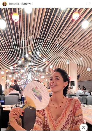 　森泉インスタグラム＠ｉｚｕｍｉ．ｍｏｒｉから