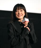 　映画「近畿地方のある場所について」の魅力を語る菅野美穂（撮影・堀内翔）