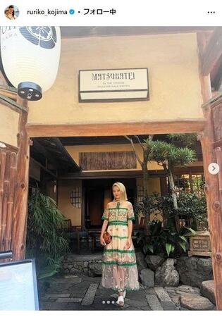 　小島瑠璃子のインスタグラム＠ｒｕｒｉｋｏ＿ｋｏｊｉｍａより 