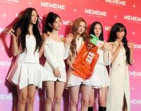 　ＭＥＯＶＶの（左から）ＧＡＷＯＮ、ＡＮＮＡ、ＥＬＬＡ、ＮＡＲＩＮ、ＳＯＯＩＮ