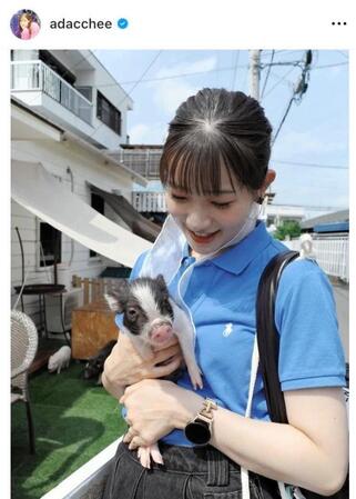 　足立梨花のインスタグラム＠ａｄａｃｃｈｅｅから