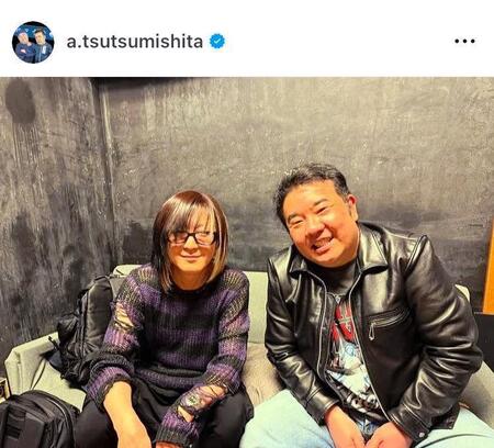３月にはロック界の大物ＨＩＳＡＳＨＩとトークライブを行った堤下敦のインスタグラム＠ａ．ｔｓｕｔｓｕｍｉｓｈｉｔａより