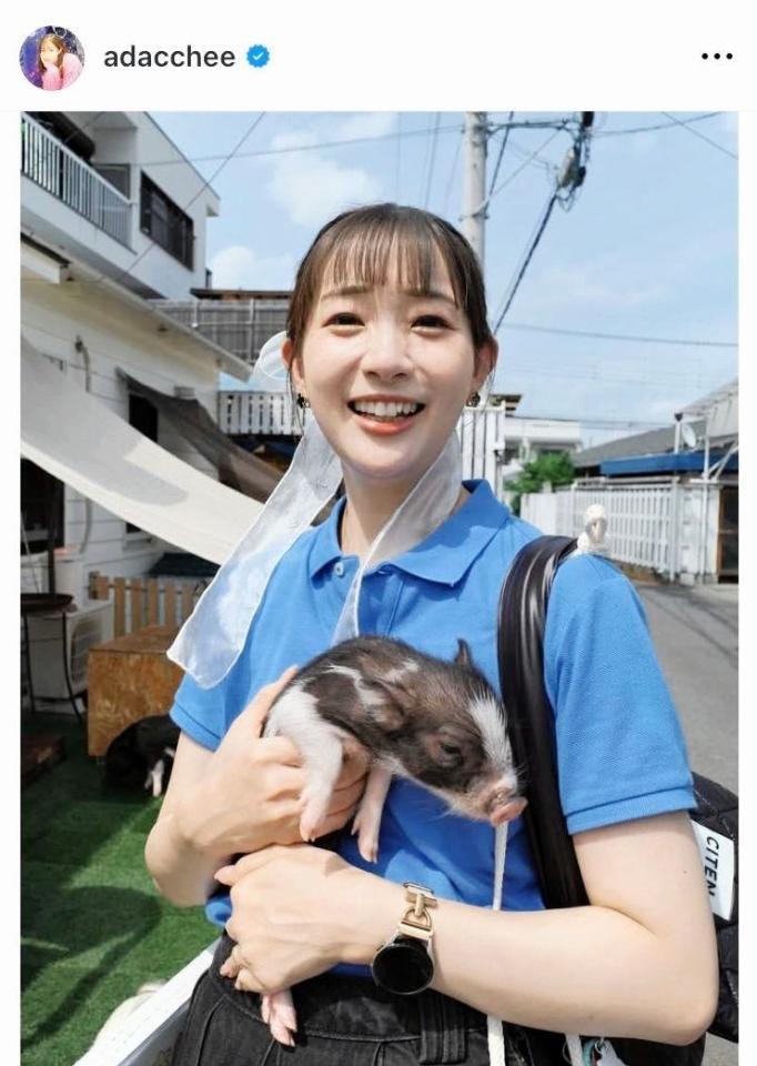 　足立梨花のインスタグラム＠ａｄａｃｃｈｅｅから