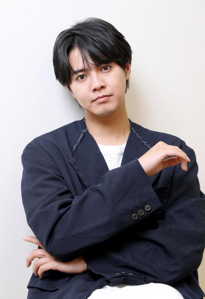 　初のソロアルバムやグループ活動への思いを語った片寄涼太（撮影・金田祐二）