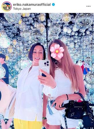 　東京滞在で。中村江里子のインスタグラム＠ｅｒｉｋｏ．ｎａｋａｍｕｒａｏｆｆｉｃｉａｌより 