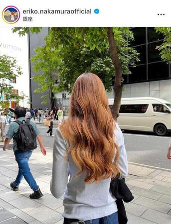 　東京で。中村江里子のインスタグラム＠ｅｒｉｋｏ．ｎａｋａｍｕｒａｏｆｆｉｃｉａｌ（７月２３日付）より 