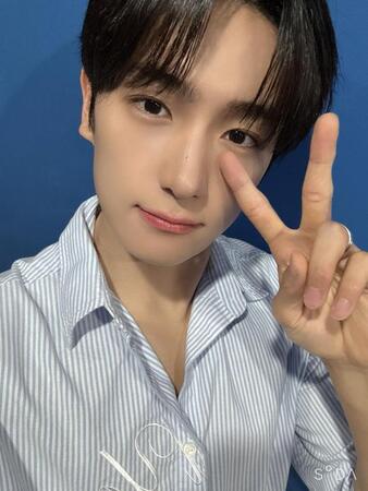 　ＴＨＥ　ＢＯＹＺの公式Ｘ＠ＴＨＥＢＯＹＺ＿ｏｆｆｉｃｌより　メンバーのヒョンジェ