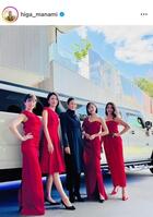 大物の１人、小雪と。比嘉愛未のインスタグラム＠ｈｉｇａ＿ｍａｎａｍｉより