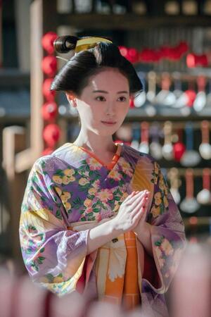 　誰袖を熱演した福原遥　大河ドラマ「べらぼう～蔦重栄華乃夢噺～」より