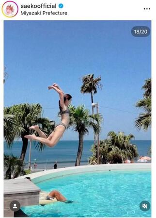 紗栄子のインスタグラム＠ｓａｅｋｏｏｆｆｉｃｉａｌより 