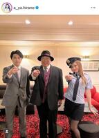 　ドラマ「笑ゥせぇるすまん」でミニスカポリスの受付嬢を演じる平野綾のインスタグラム＠ａ＿ｙａ．ｈｉｒａｎｏより