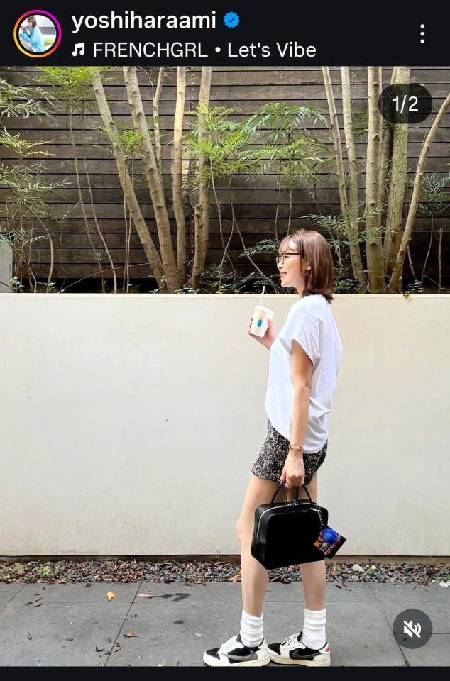 良原アナのインスタグラム（＠ｙｏｓｈｉｈａｒａａｍｉ）より