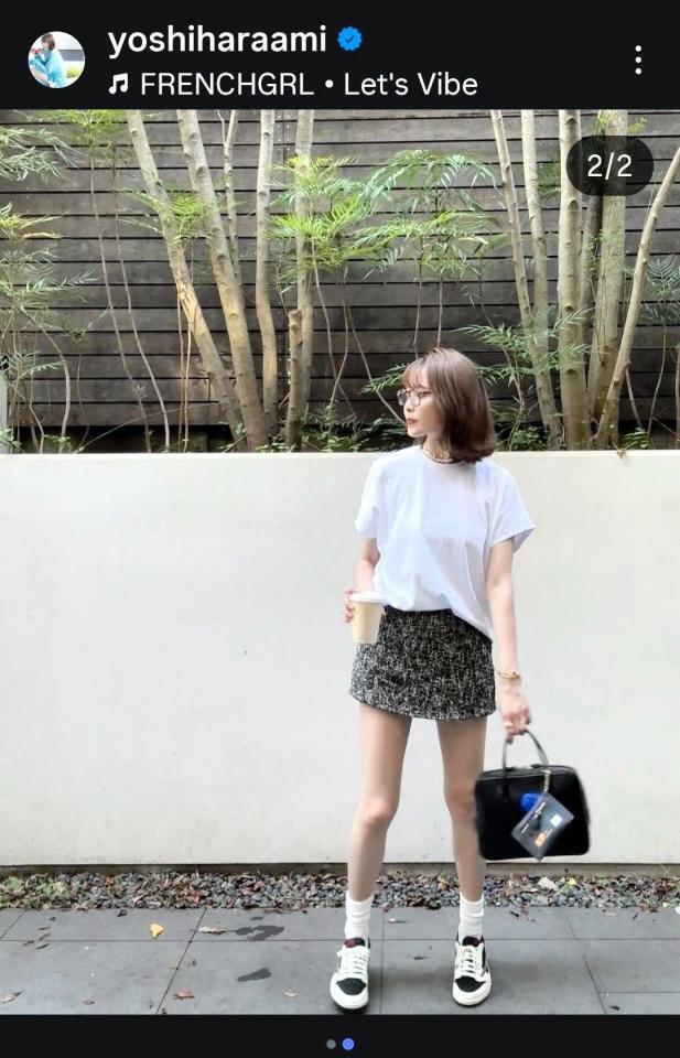良原アナのインスタグラム（＠ｙｏｓｈｉｈａｒａａｍｉ）より