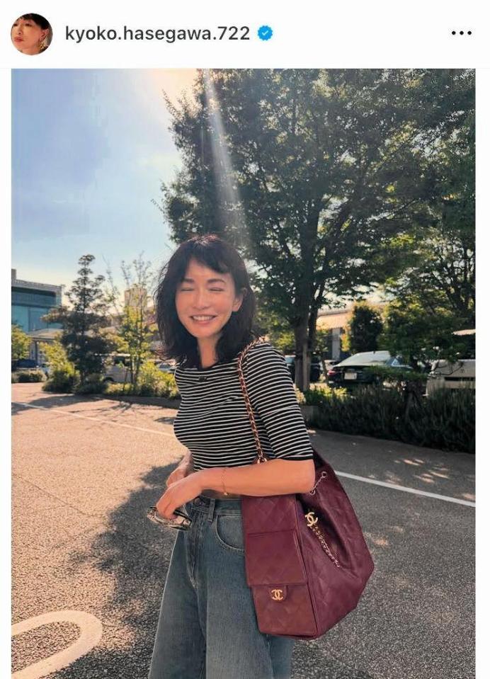 　長谷川京子のインスタグラム＠ｋｙｏｋｏ．ｈａｓｅｇａｗａ．７２２（８月４日付）より