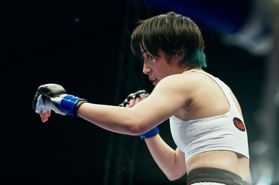 　格闘家役を務める森田望智　©２０２５「ナイトフラワー」製作委員会