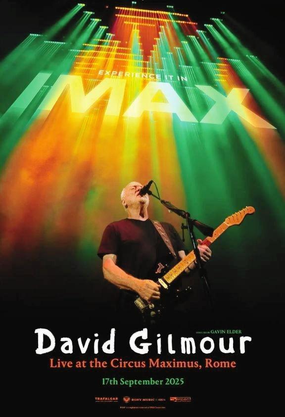 「Ｄａｖｉｄ　Ｇｉｌｍｏｕｒ　ＬＩＶＥ　ＡＴ　ＴＨＥ　ＣＩＲＣＵＳ　ＭＡＸＩＭＵＳ，ＲＯＭＥ」のＩＭＡＸ版ポスター