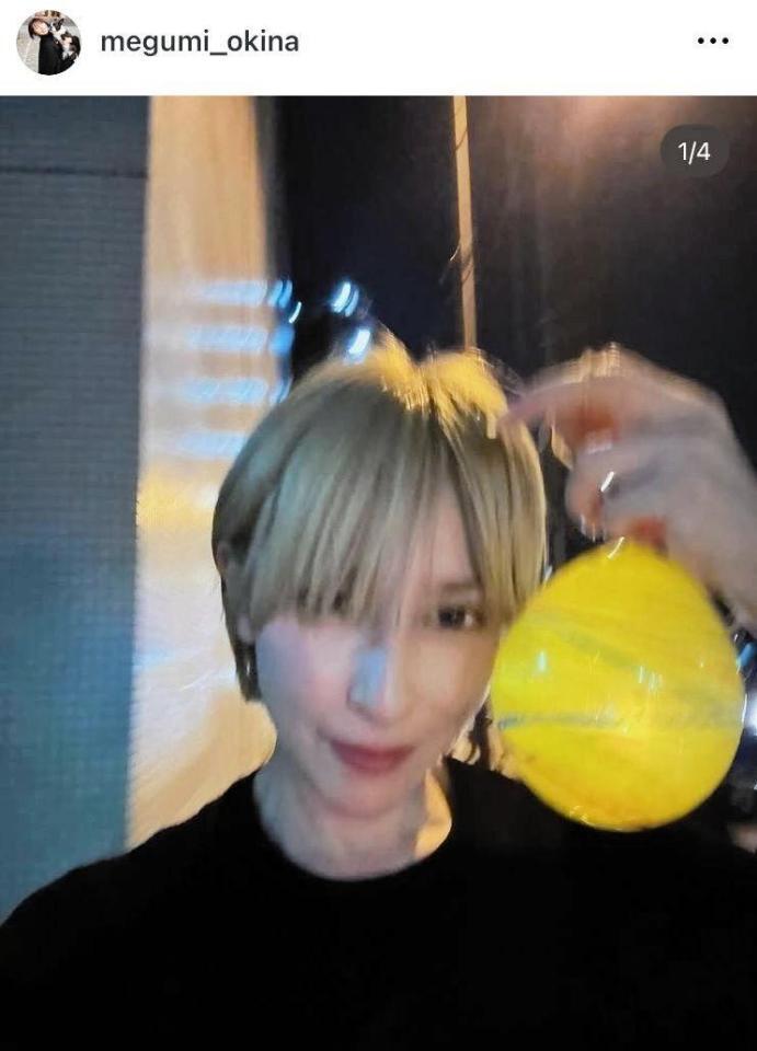 　奥菜恵のインスタグラム＠ｍｅｇｕｍｉ＿ｏｋｉｎａより 