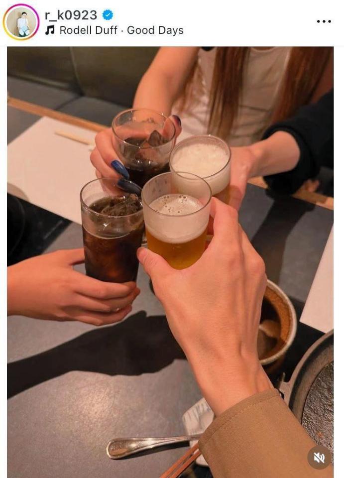 　木村了のインスタグラム＠ｒ＿ｋ０９２３より 