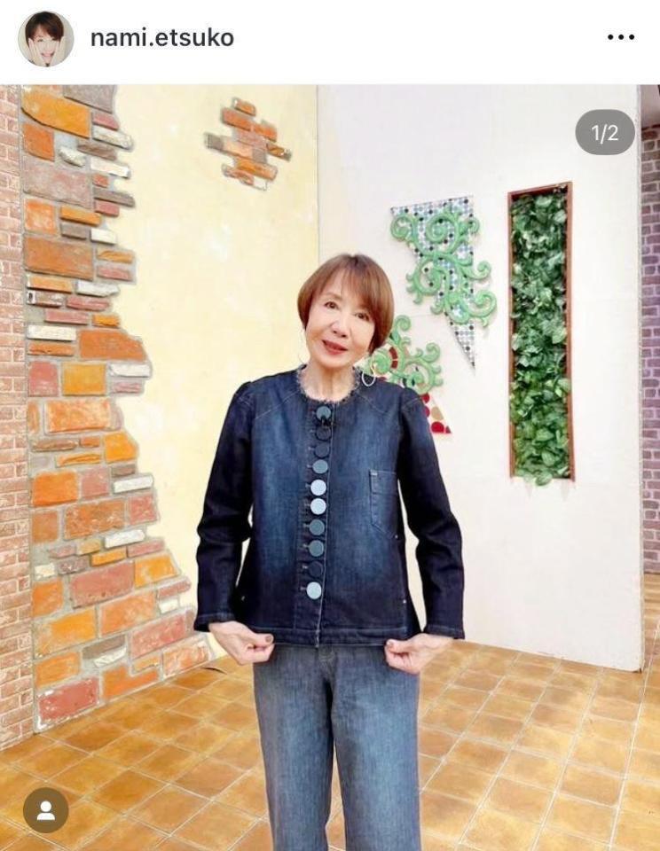　奈美悦子のインスタグラム＠ｎａｍｉ．ｅｔｓｕｋｏ（８月２日付）より