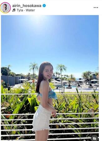 細川愛倫のインスタグラム＠ａｉｒｉｎ＿ｈｏｓｏｋａｗａより