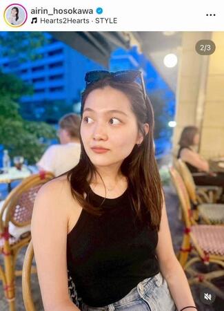 細川愛倫のインスタグラム＠ａｉｒｉｎ＿ｈｏｓｏｋａｗａより