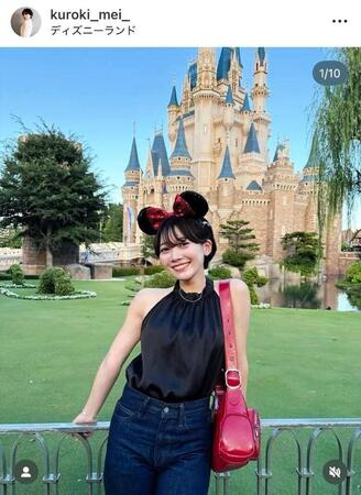 　黒木芽依のインスタグラム＠ｋｕｒｏｋｉ＿ｍｅｉ（８月６日付）より