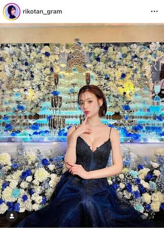 さすが元アイドル！さすが「神５」！バースデーイベントのシャンパンタワーがすごすぎる！天海りこインスタグラム＠ｒｉｋｏｔａｎ＿ｇｒａｍより