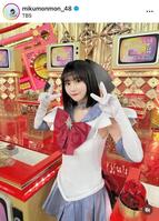 コスプレが可愛すぎる！セーラーサターン姿の田中美久インスタグラム＠ｍｉｋｕｍｏｎｍｏｎ＿４８より